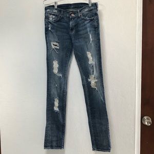 Distressed Skinny Jeans